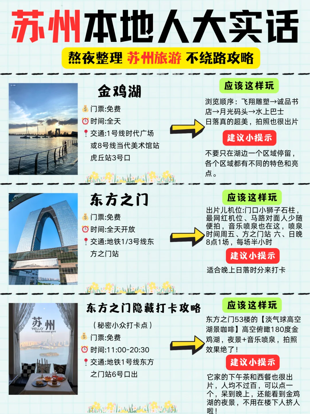 刚从苏州回来，花5h整理的超全旅游攻略🔥