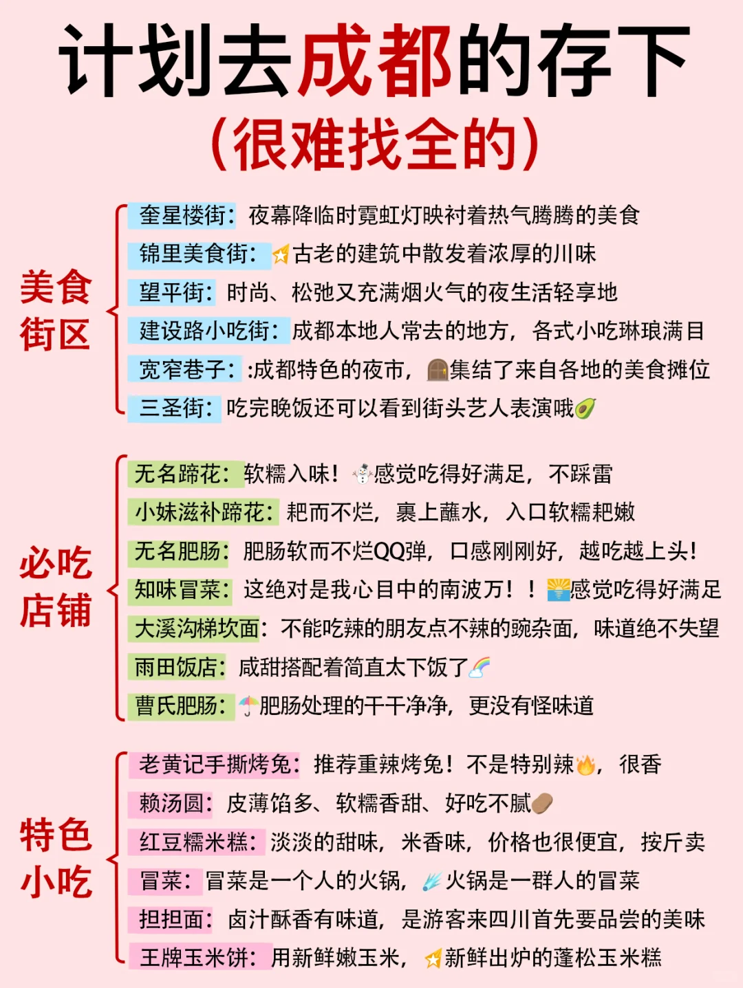 2-3🈷️计划去成都的存下把，很难找全的😭