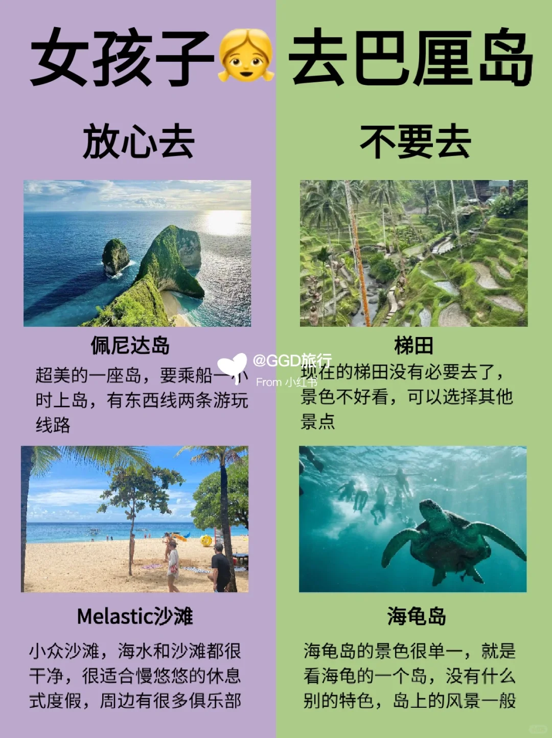 女孩子👭去巴厘岛旅游攻略｜放心去🆚不要去