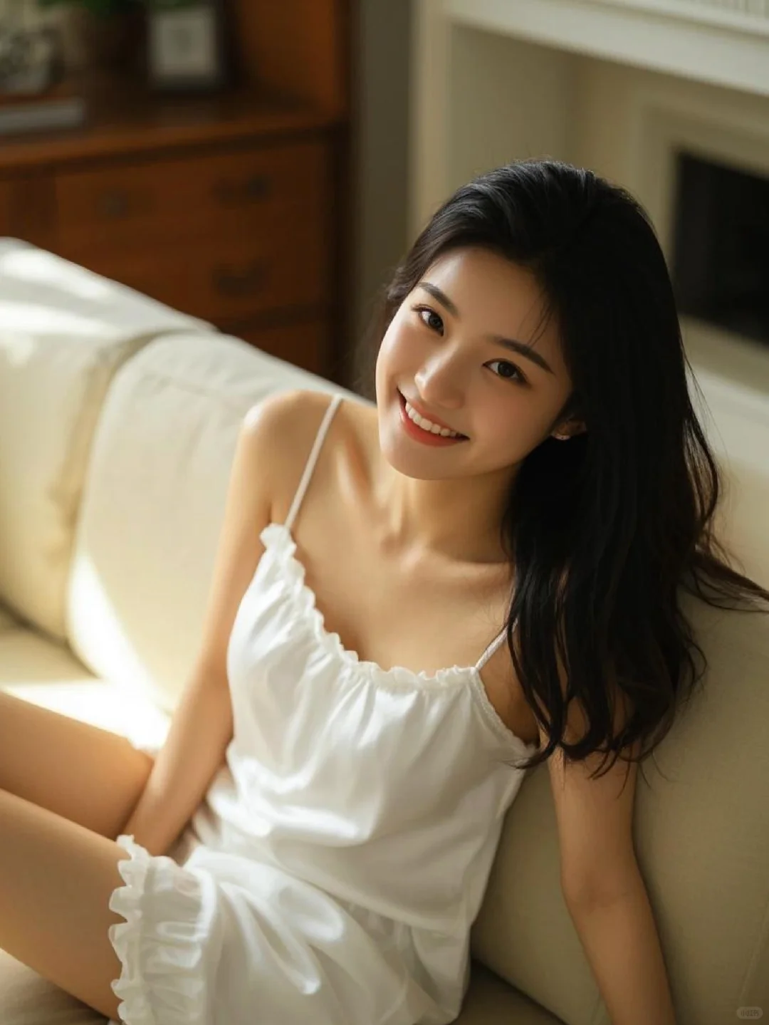 居家小姐姐，最美私房照！