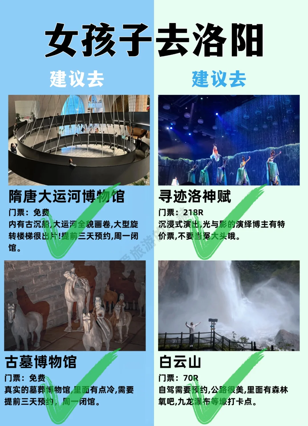 女孩子，第一次来洛阳我的建议是……