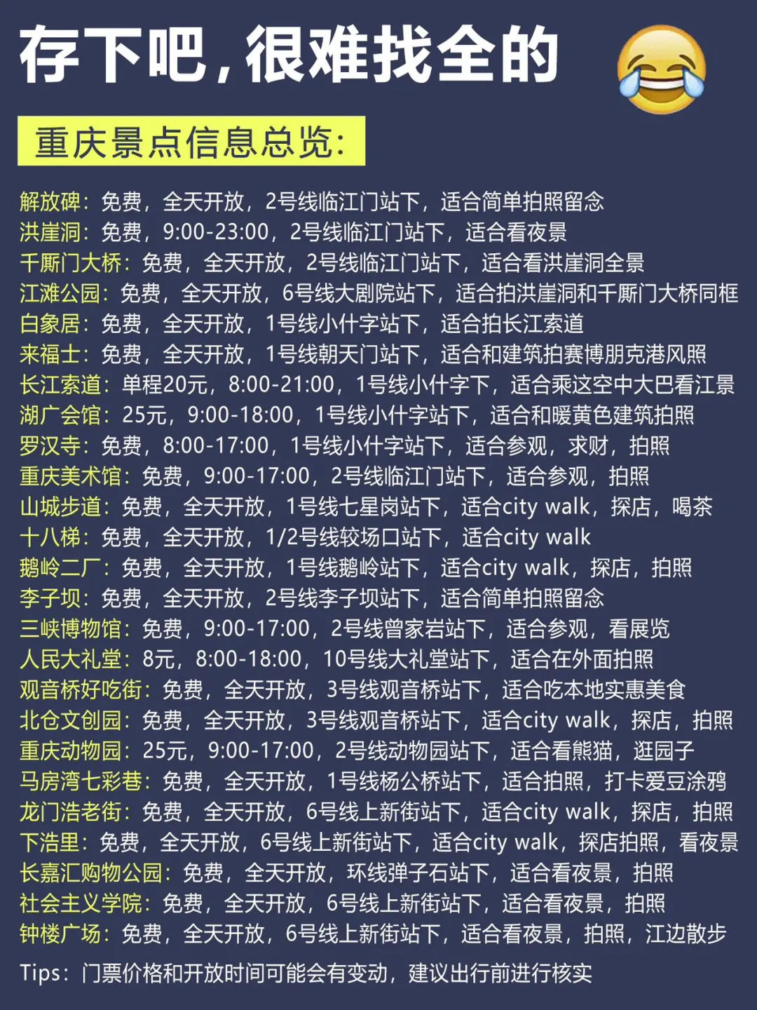 听劝2-4月‼️去重庆旅游🔥先认真看完这篇🤔