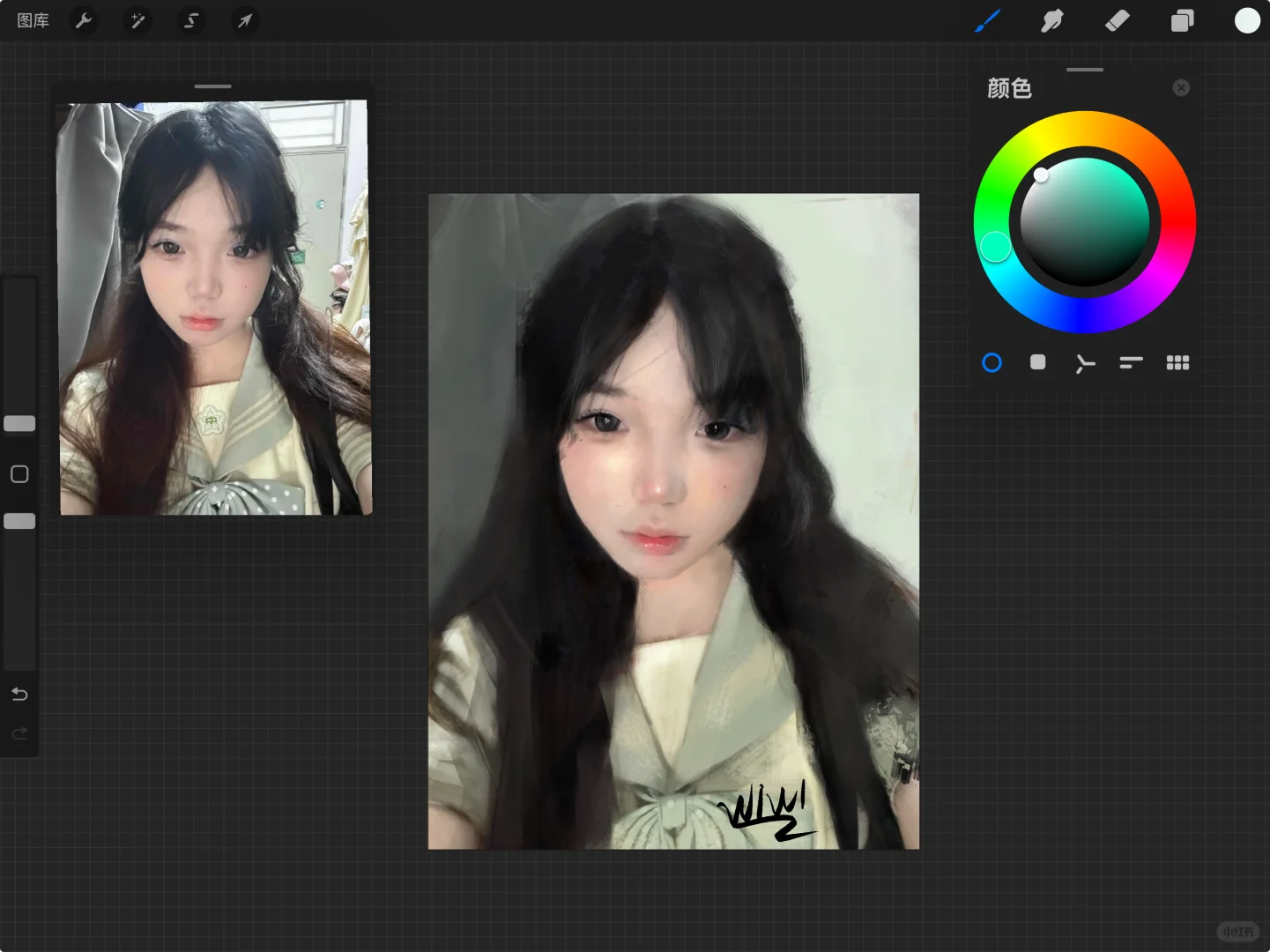 她好像也想被夸好看🥺