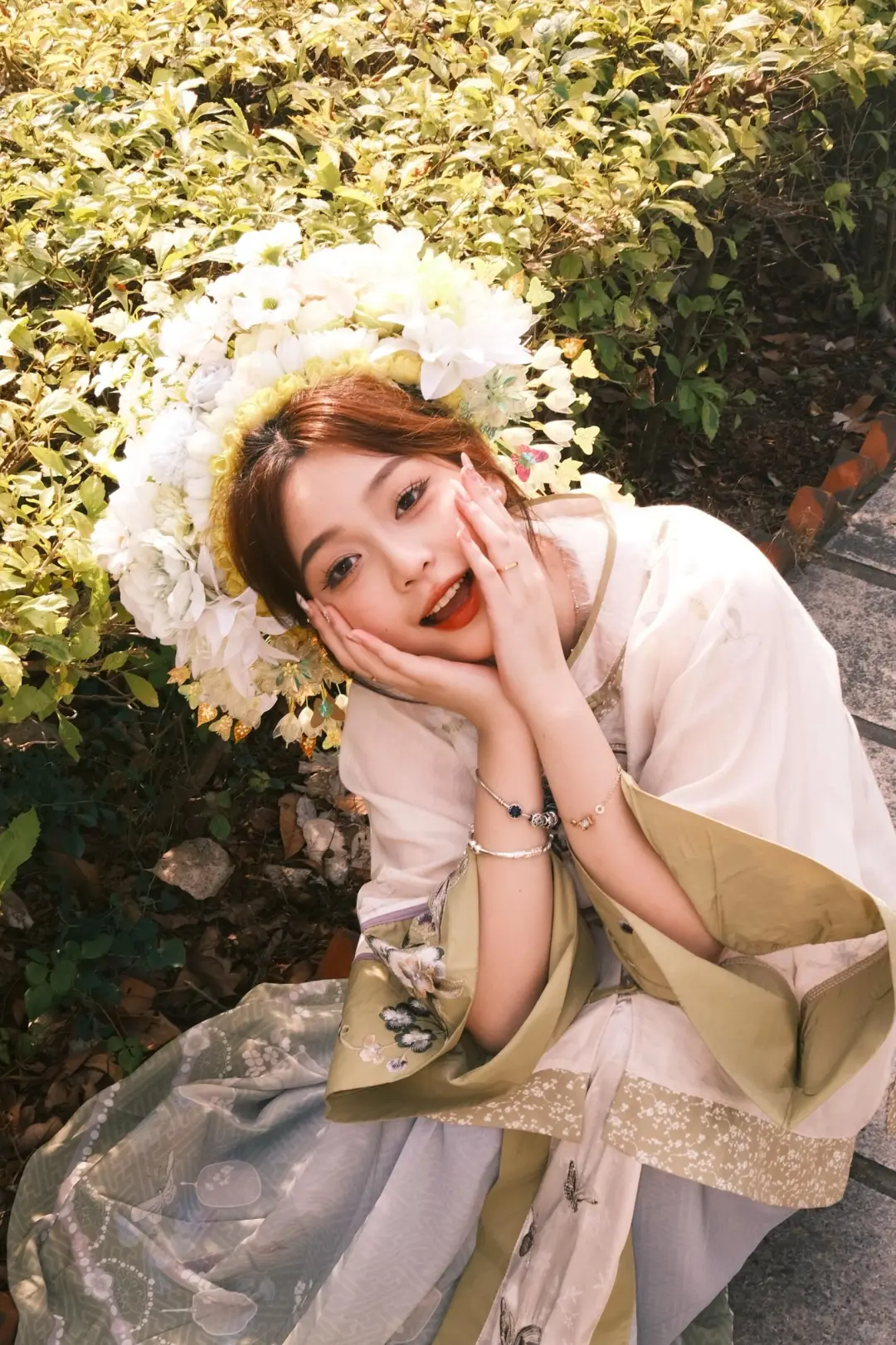 在泉州浔埔村打卡成功了泉州簪花啦！