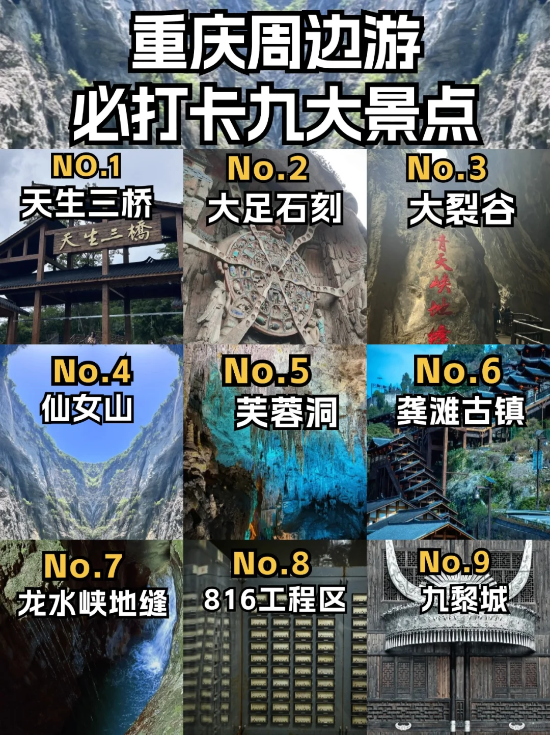 😱悔不当初！重庆周边这些绝美仙境