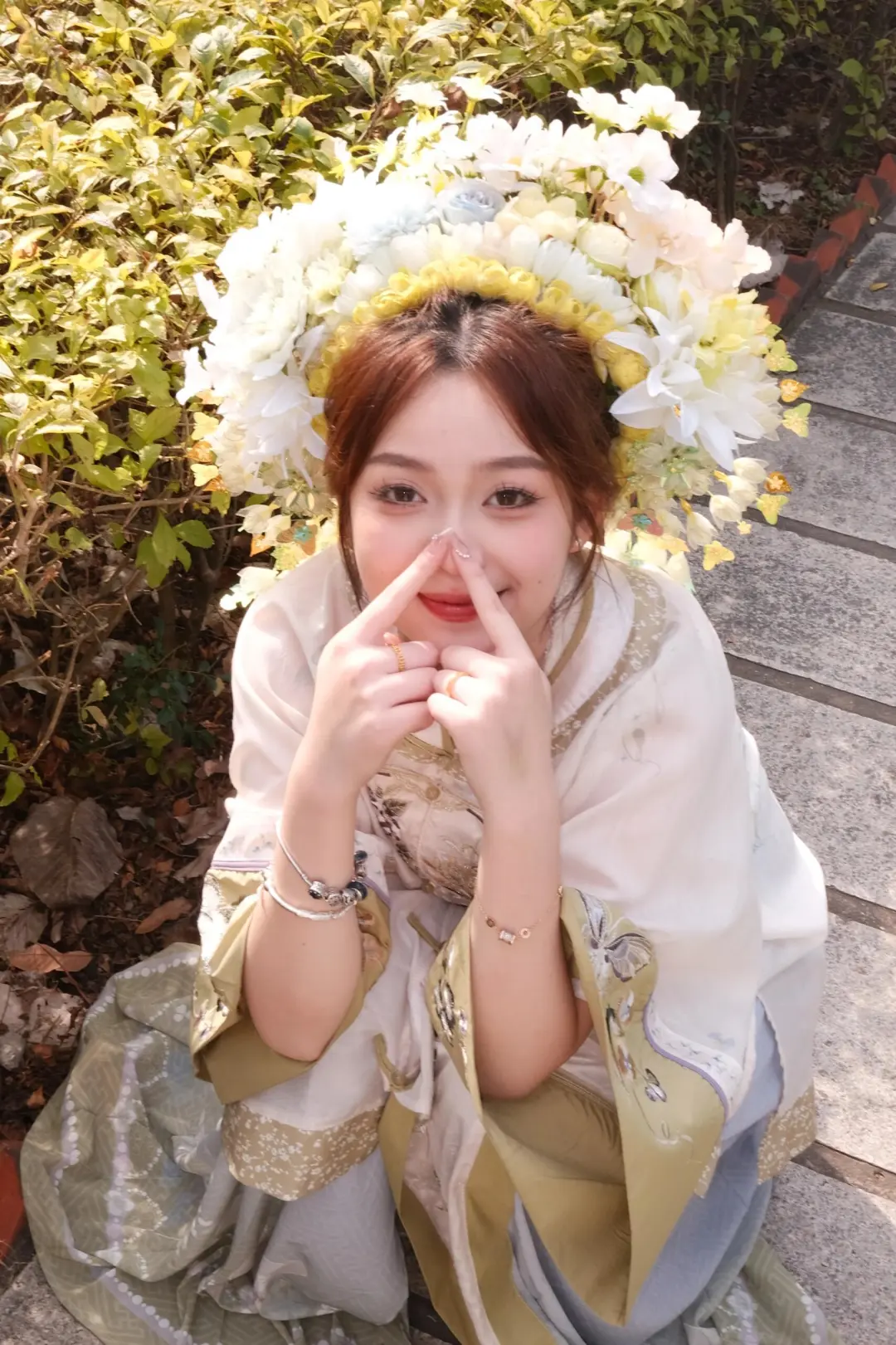 在泉州浔埔村打卡成功了泉州簪花啦！