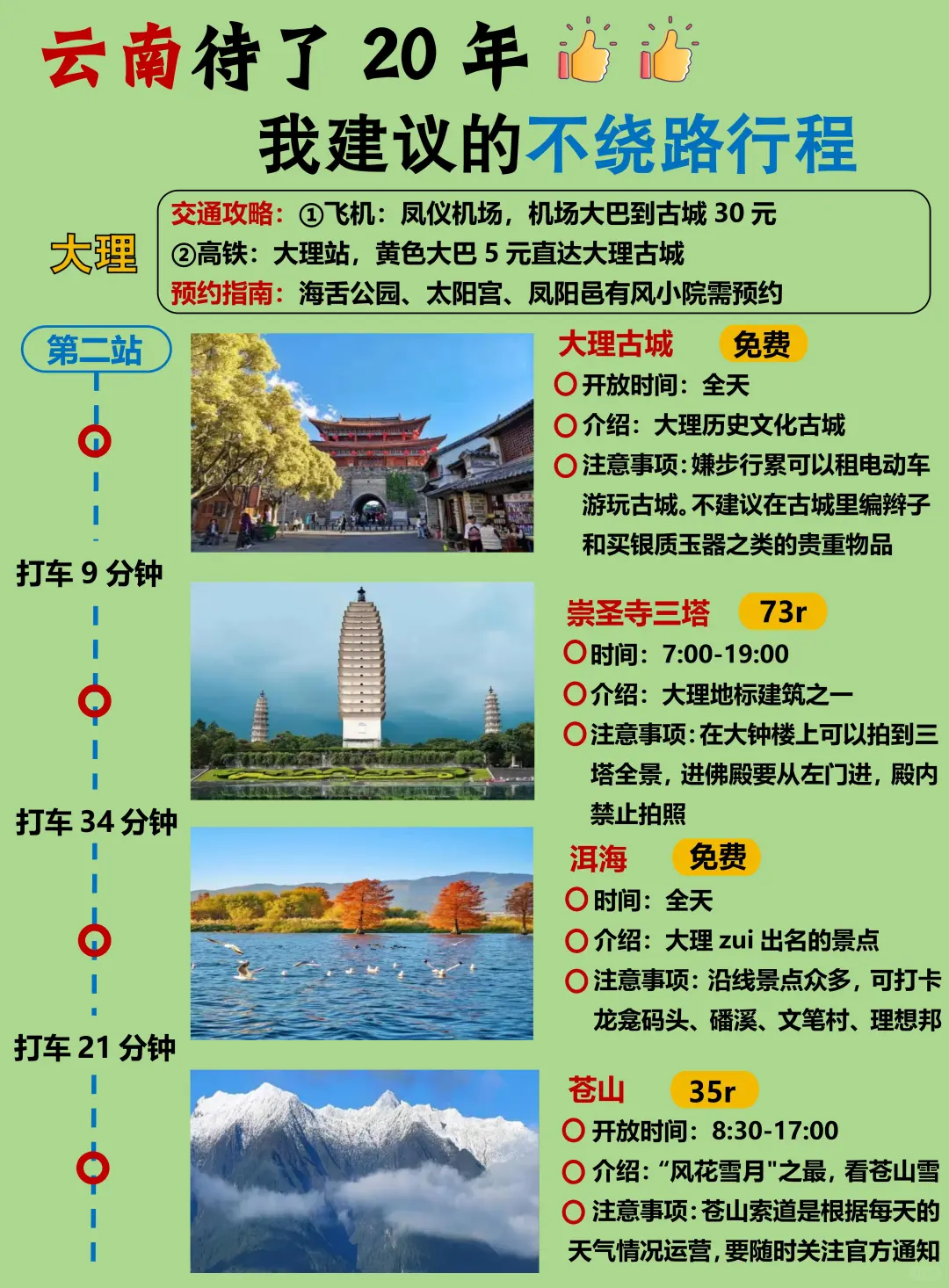 土著做的云南旅游攻略‼️附游玩顺序+避坑