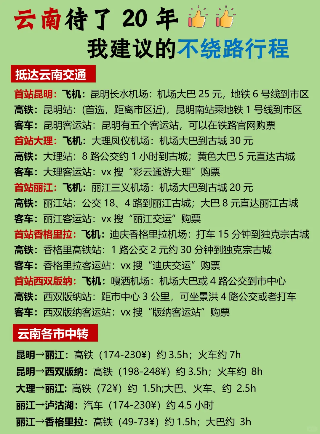 土著做的云南旅游攻略‼️附游玩顺序+避坑