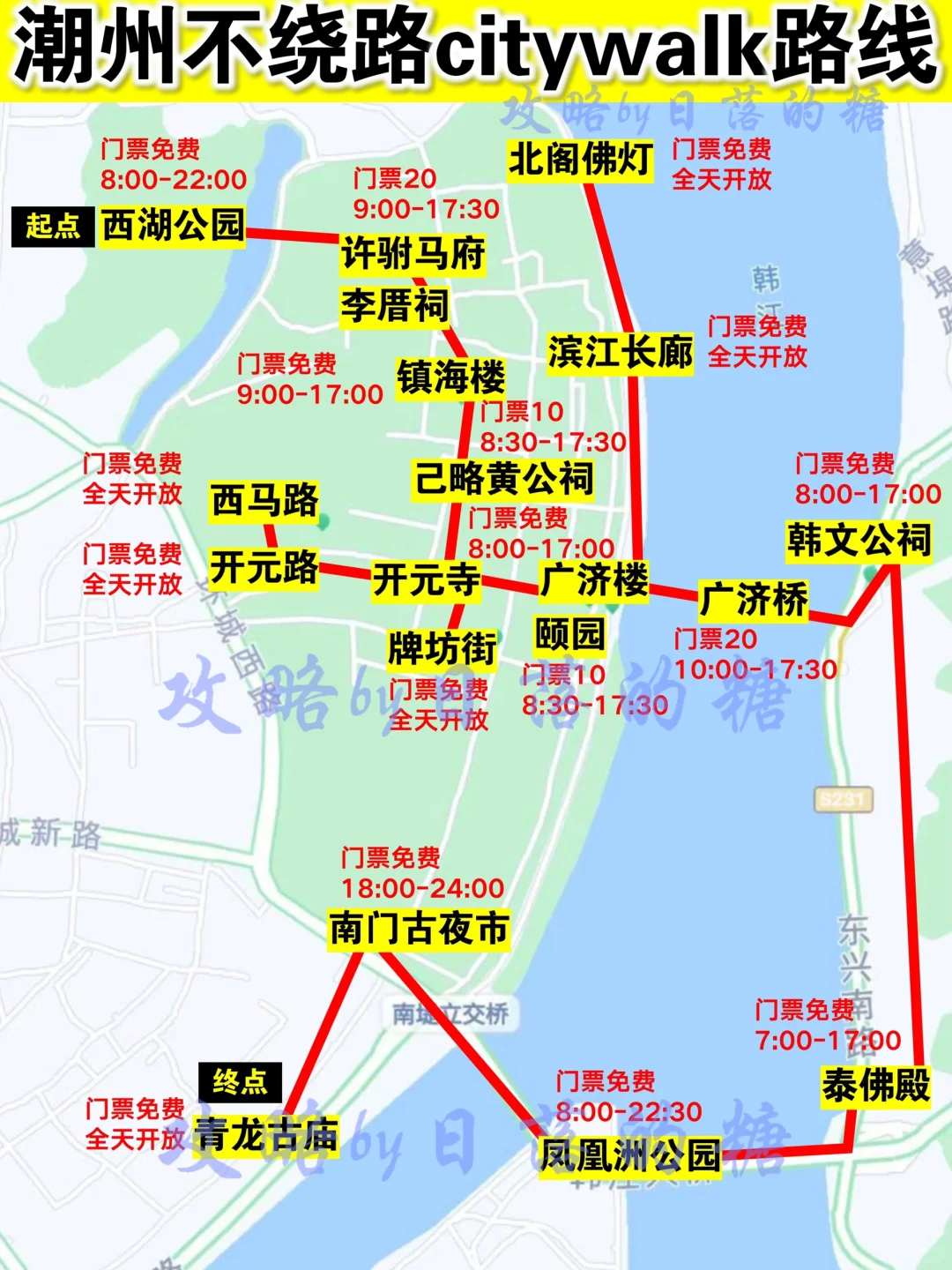 潮州旅游citywalk攻略 | 主打一个不绕