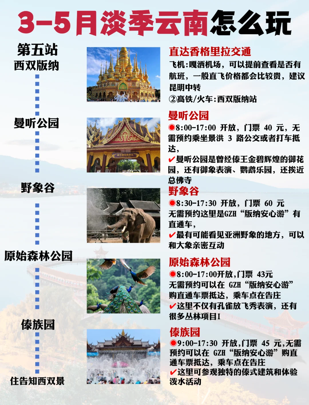 3-5月淡季云南旅游！顺序千万别搞反了🙏