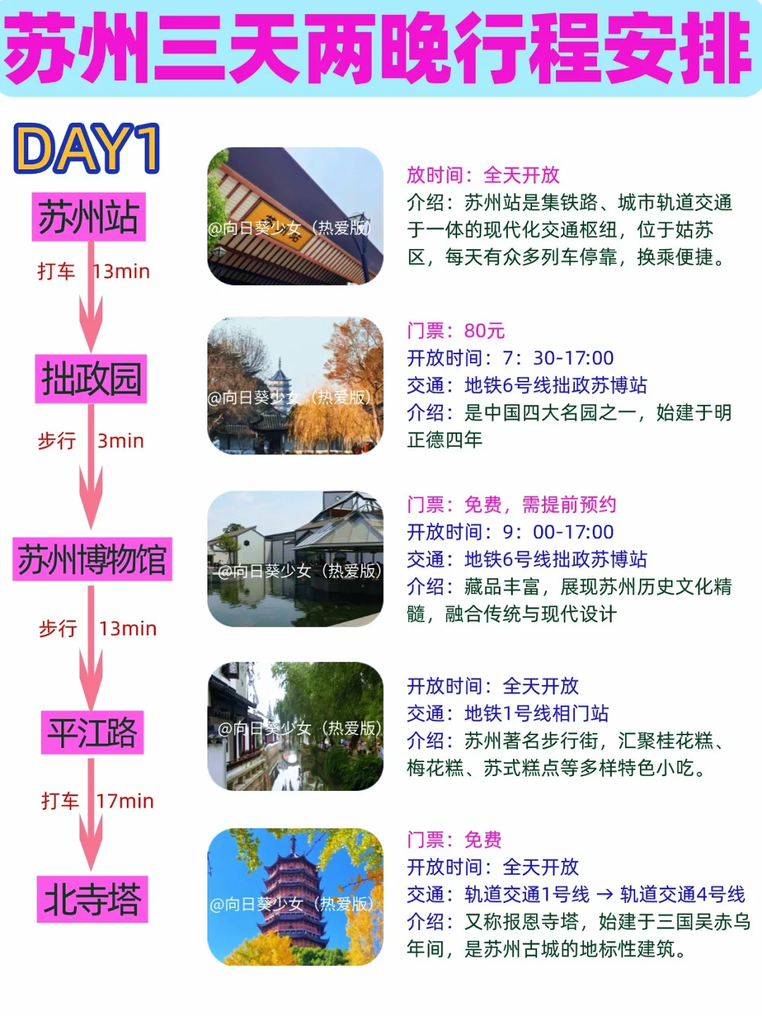 苏州丨太适合穷游了，这些景点几乎免费‼️