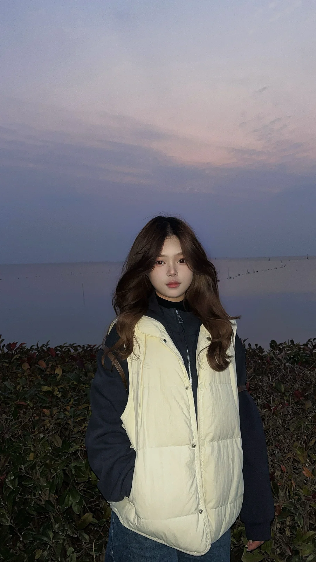 来洪泽湖追日落