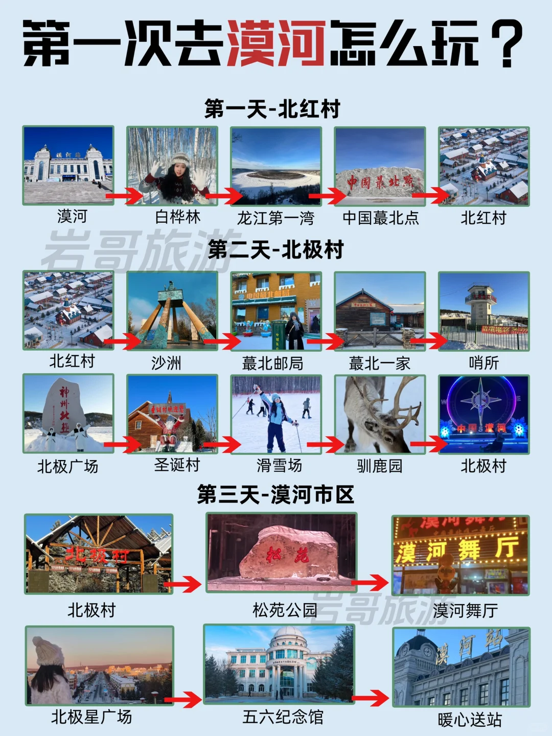 第一次去漠河旅游必看超全攻略✅速度码住