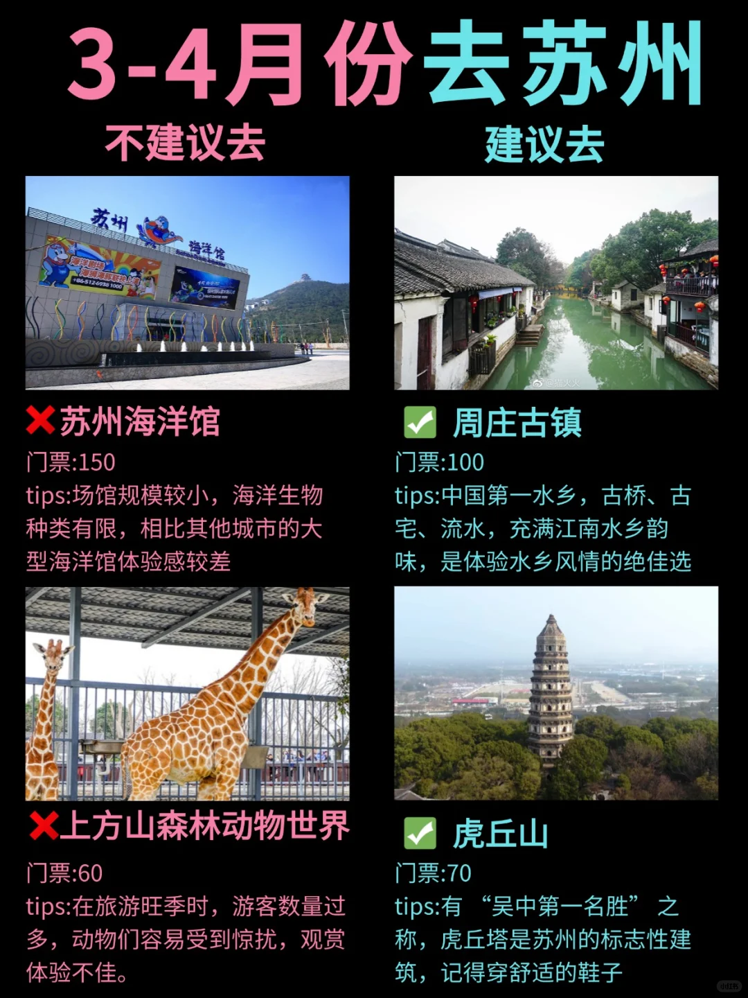 3-4月来苏州旅游，土著整理景点红黑榜👊