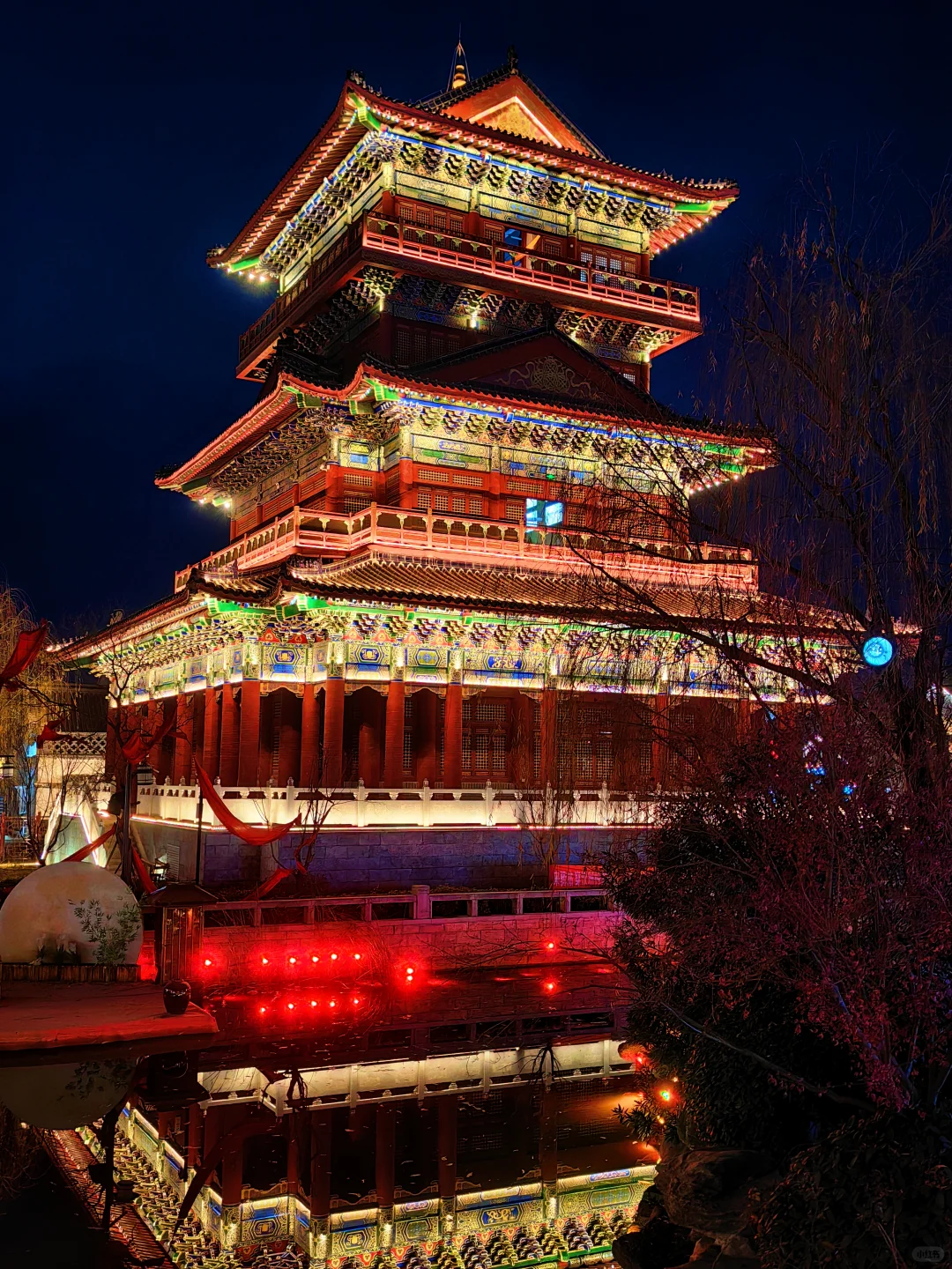 驻马店📍发现一个夜景绝美的古镇‼️