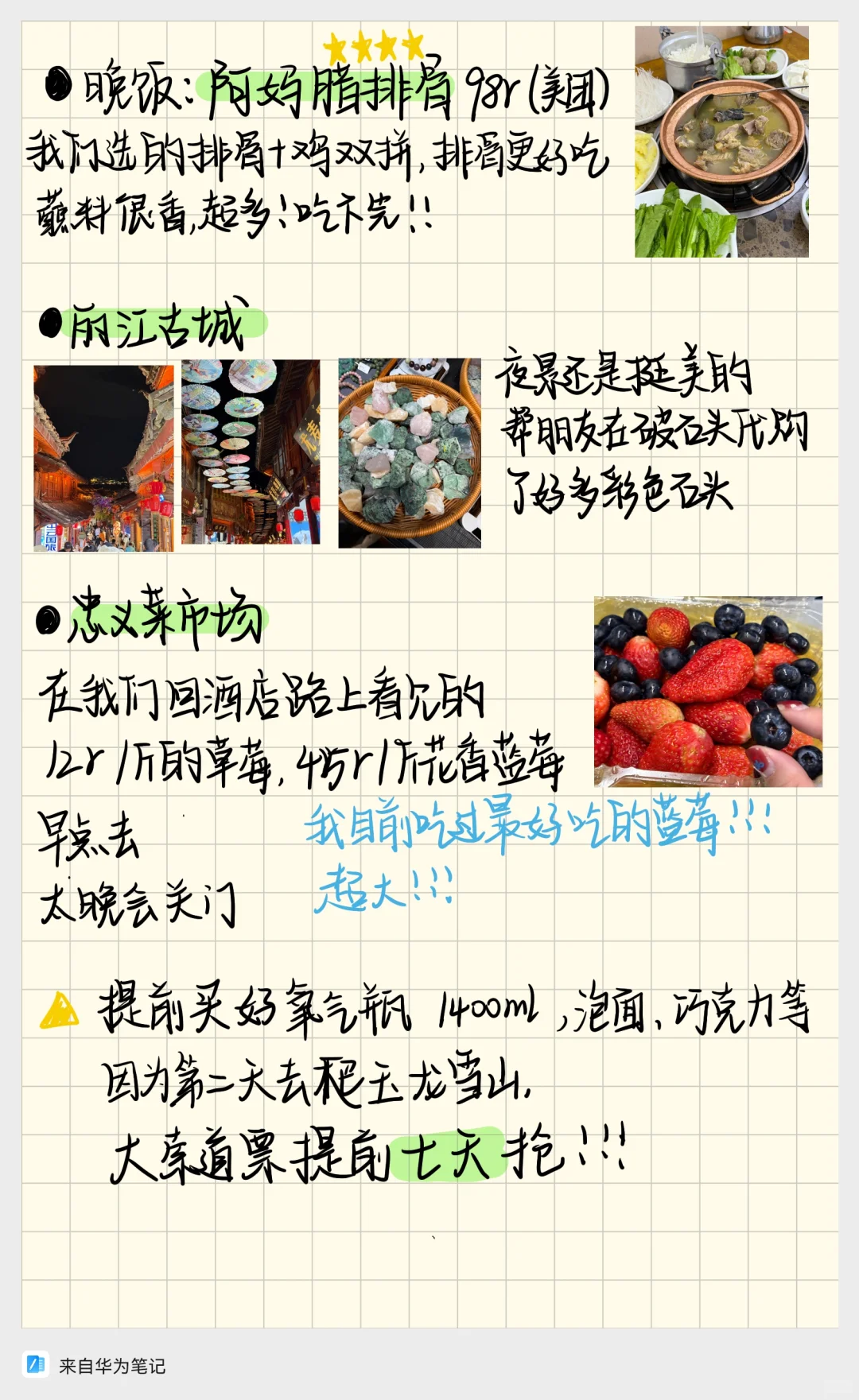 云南女大7天6晚旅游攻略