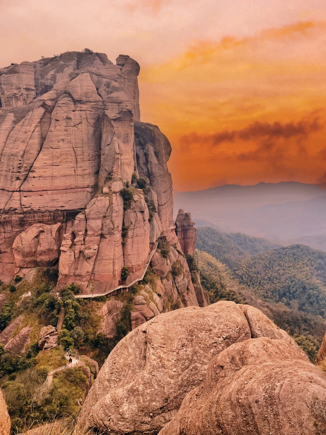 黄山算什么？带狗解锁100元承包整片丹霞！