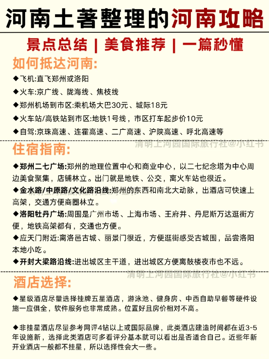 一张图玩转河南景点❗旅游不再人挤人🔥
