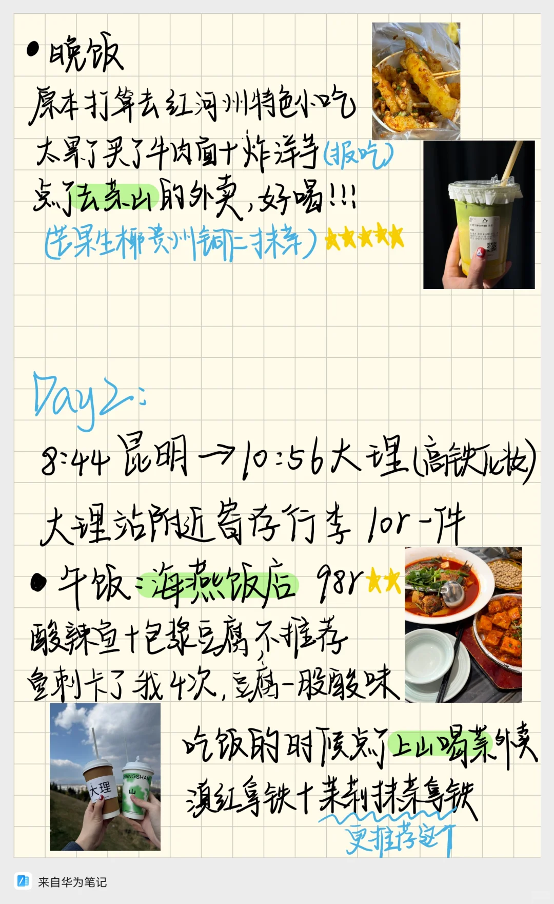 云南女大7天6晚旅游攻略