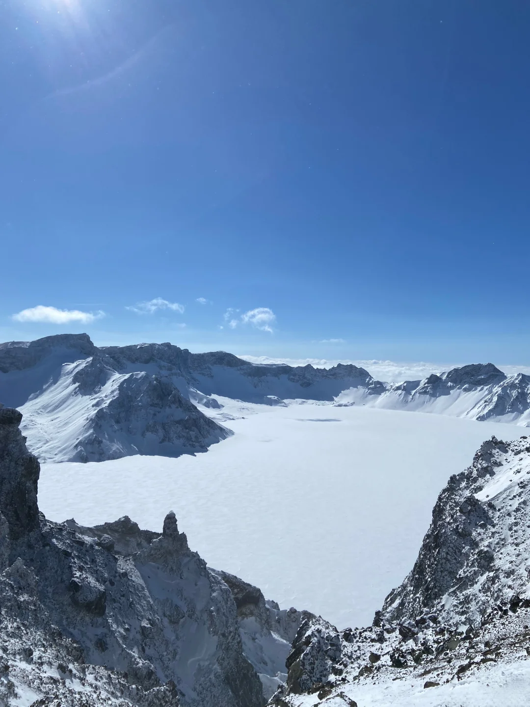 分享看到天池的好运气！🏔