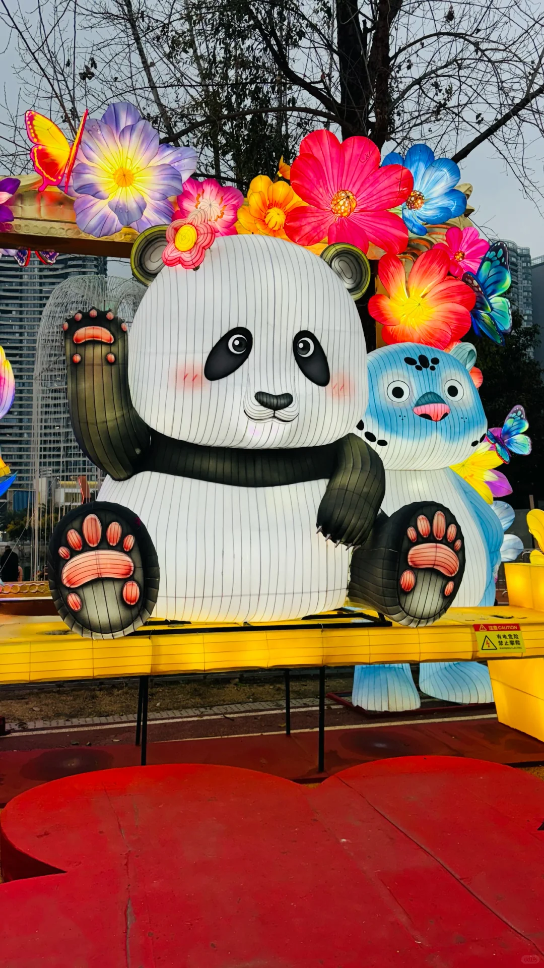 打卡成都熊猫灯会
