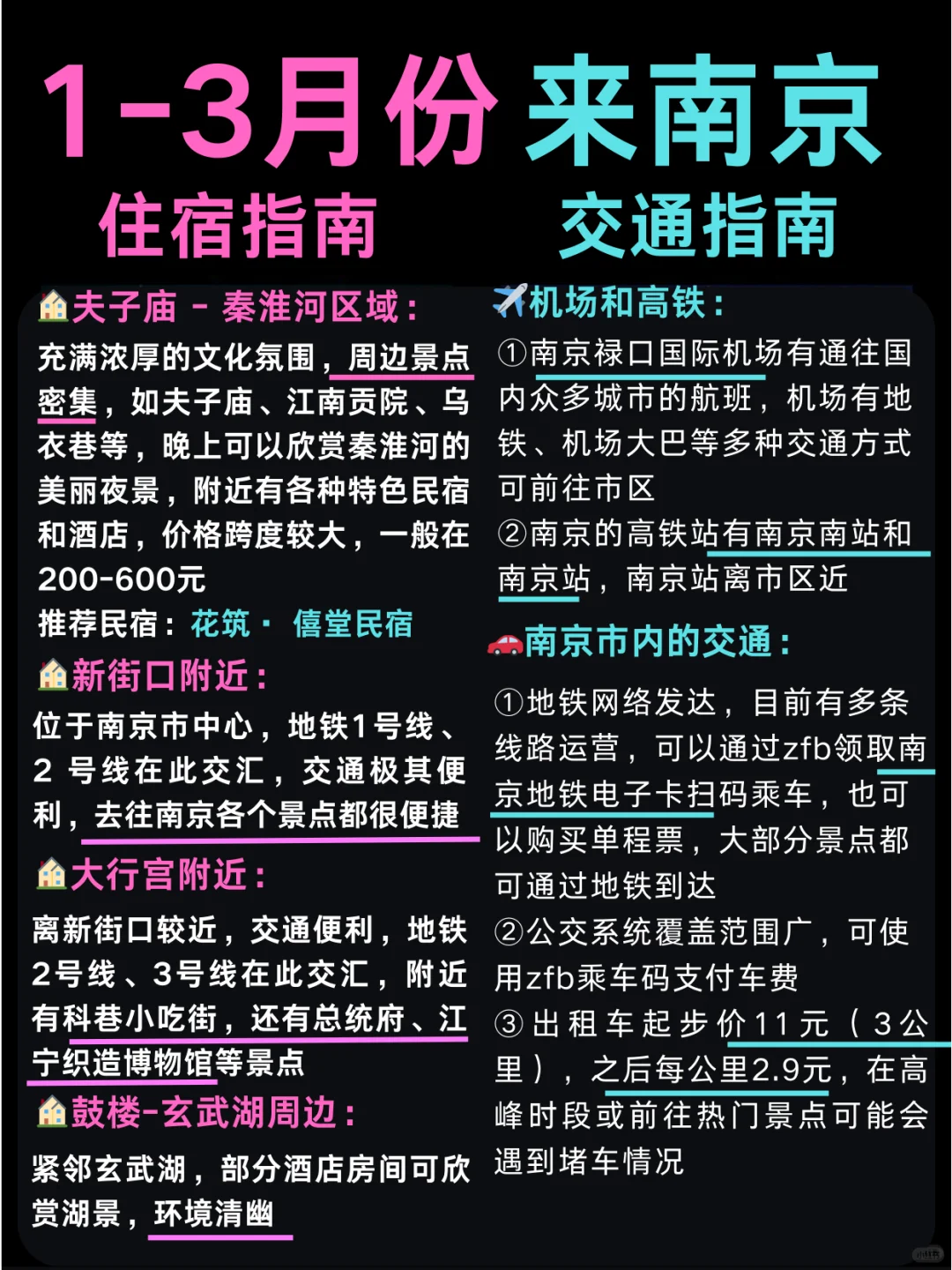 熬了个大夜😳2-3月南京游玩攻略备好啦✅