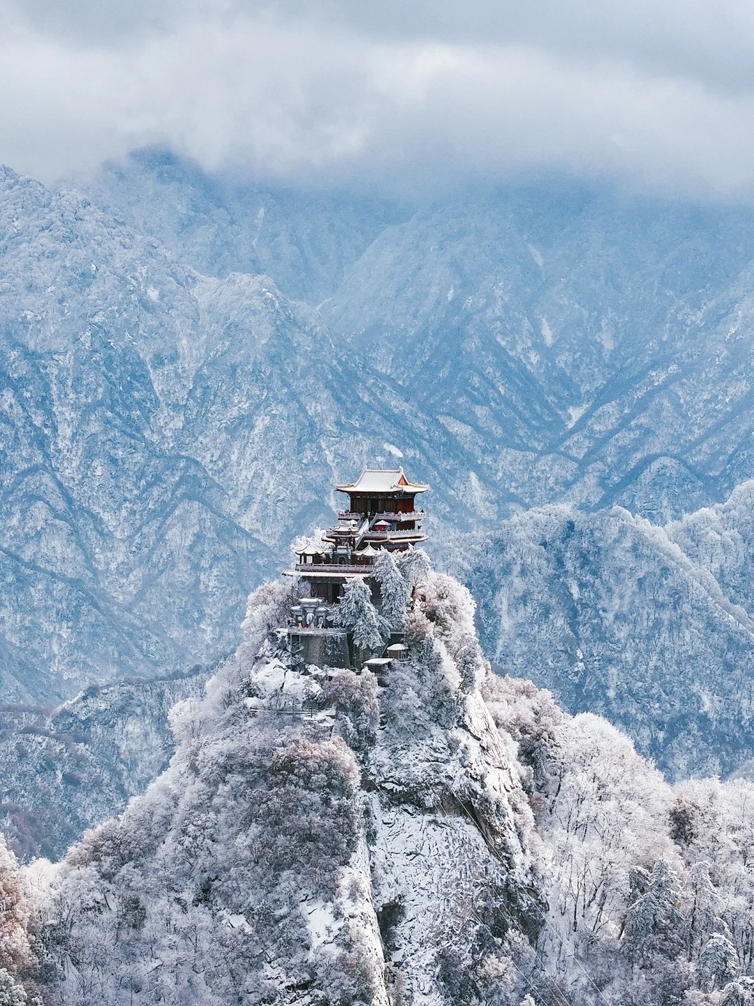 南五台雪景云海杀疯了‼️