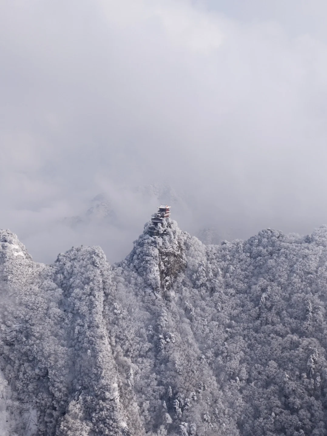 南五台雪景云海杀疯了‼️