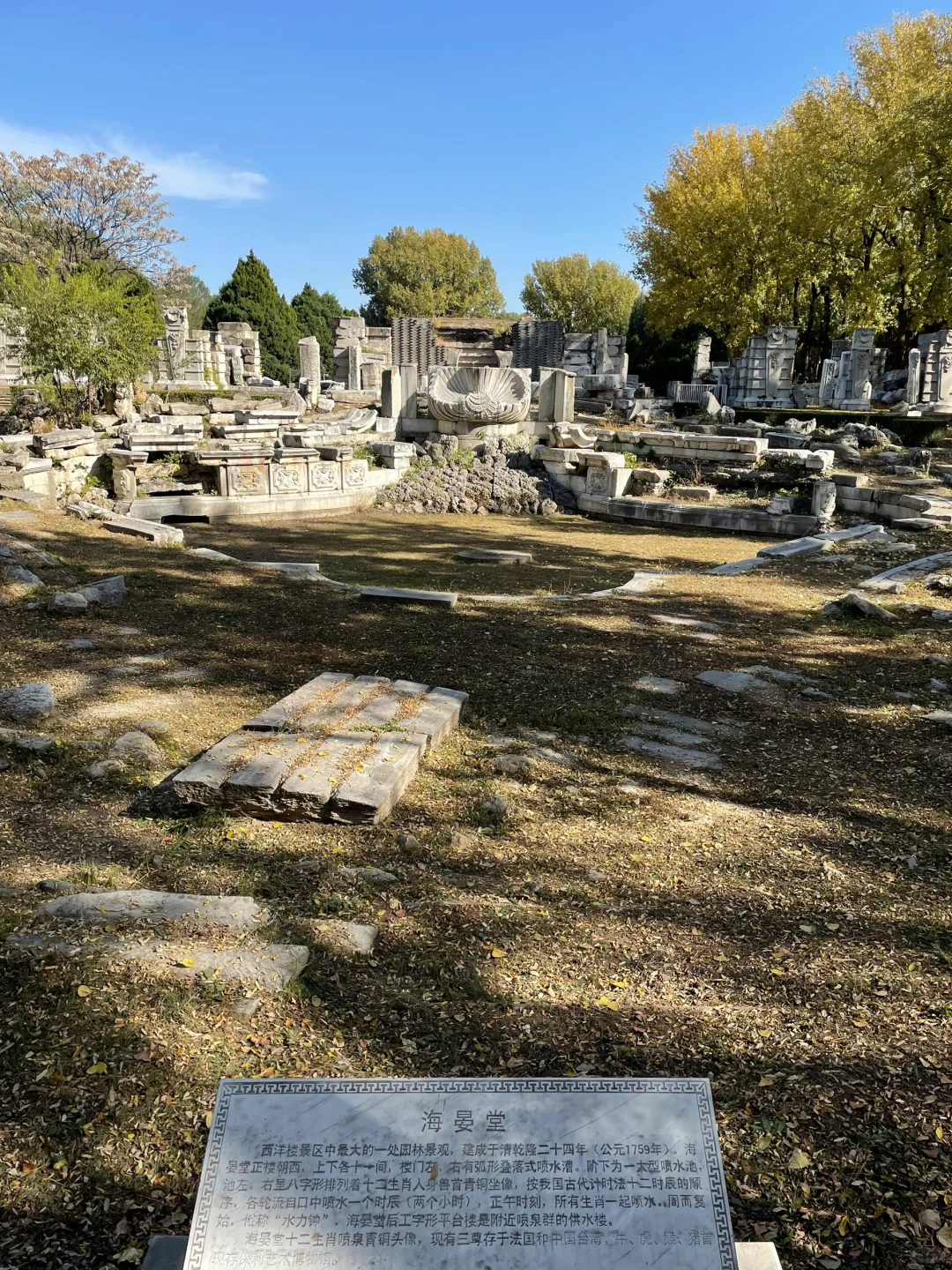 秋天的圆明园别有一番秋味🍂 北京.圆明园