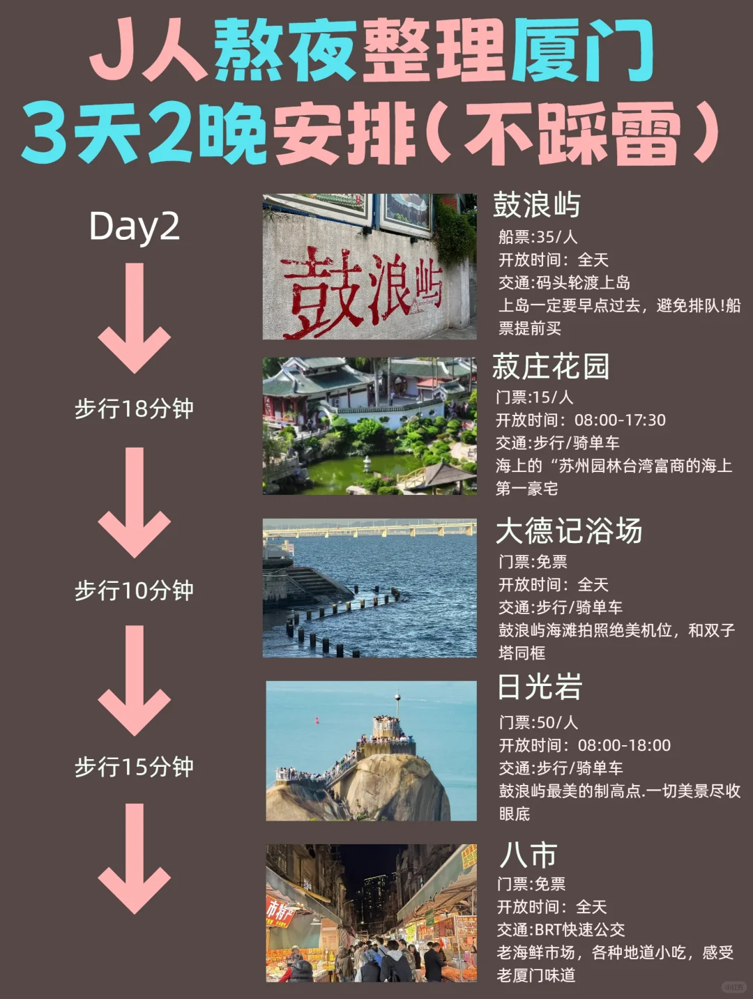 J人亲手整理/厦门攻略/三天两夜精华版攻略