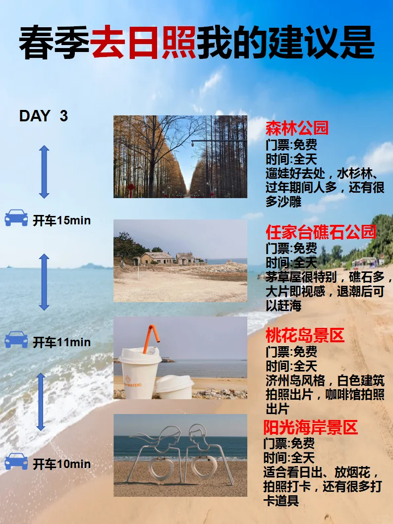 终于有人把春季日照旅游攻略讲清楚了❗❗