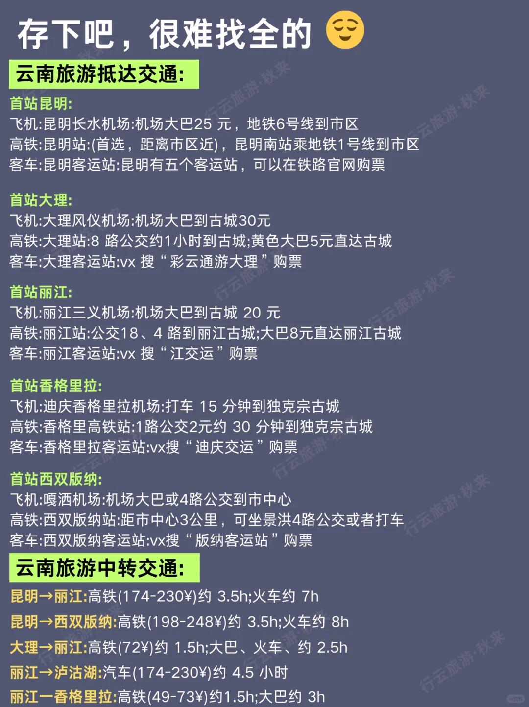 云南旅游的正确顺序✅不绕路攻略💯