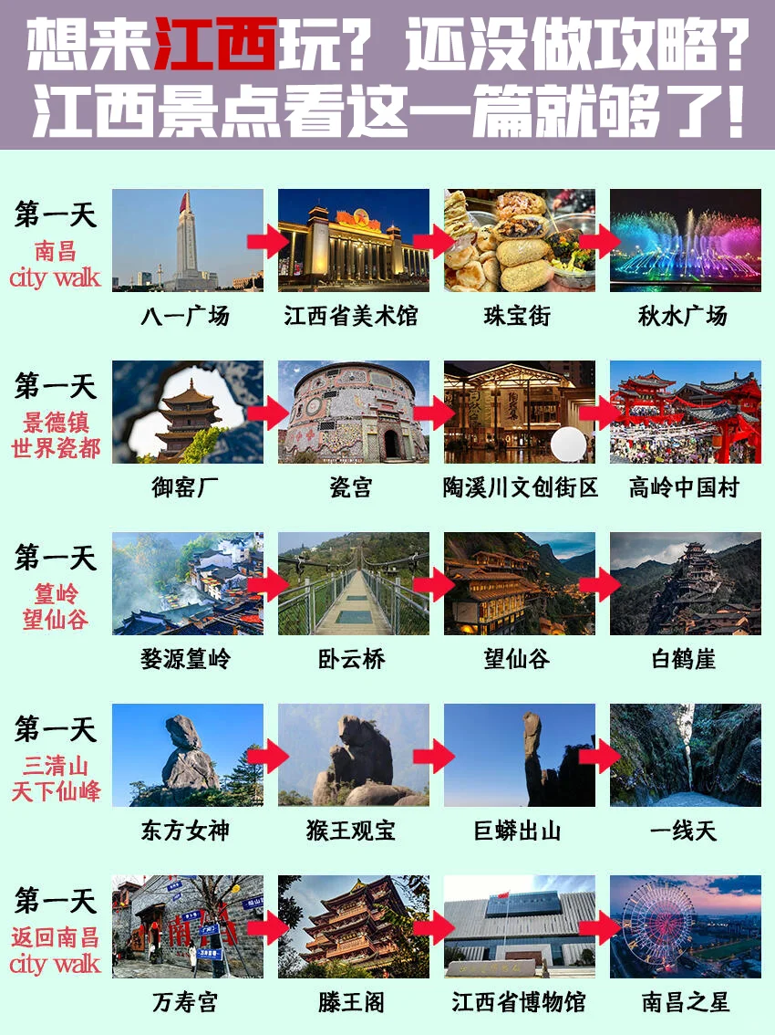 人均1.2k+！江西5天4晚超值游，本地人私藏！