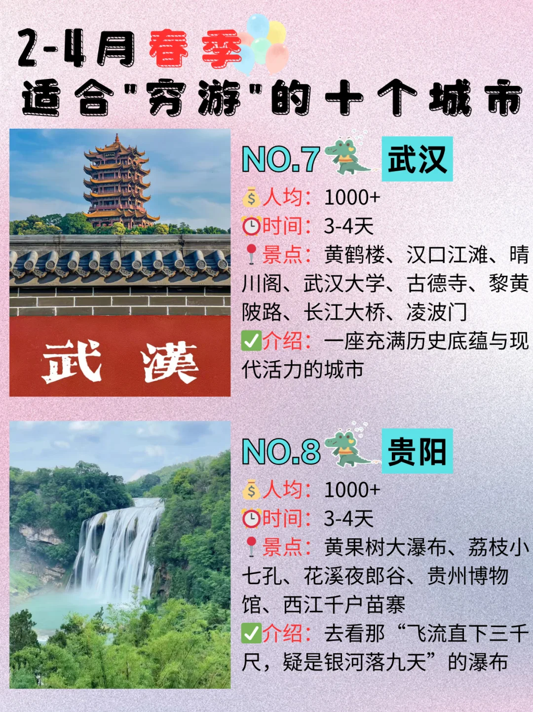 2-4月春季适合穷游的十个城市推荐💯📸