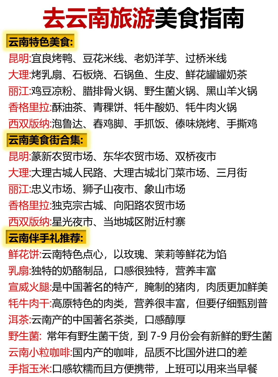 去云南旅游怎么玩❗️一篇就讲清楚了❗️