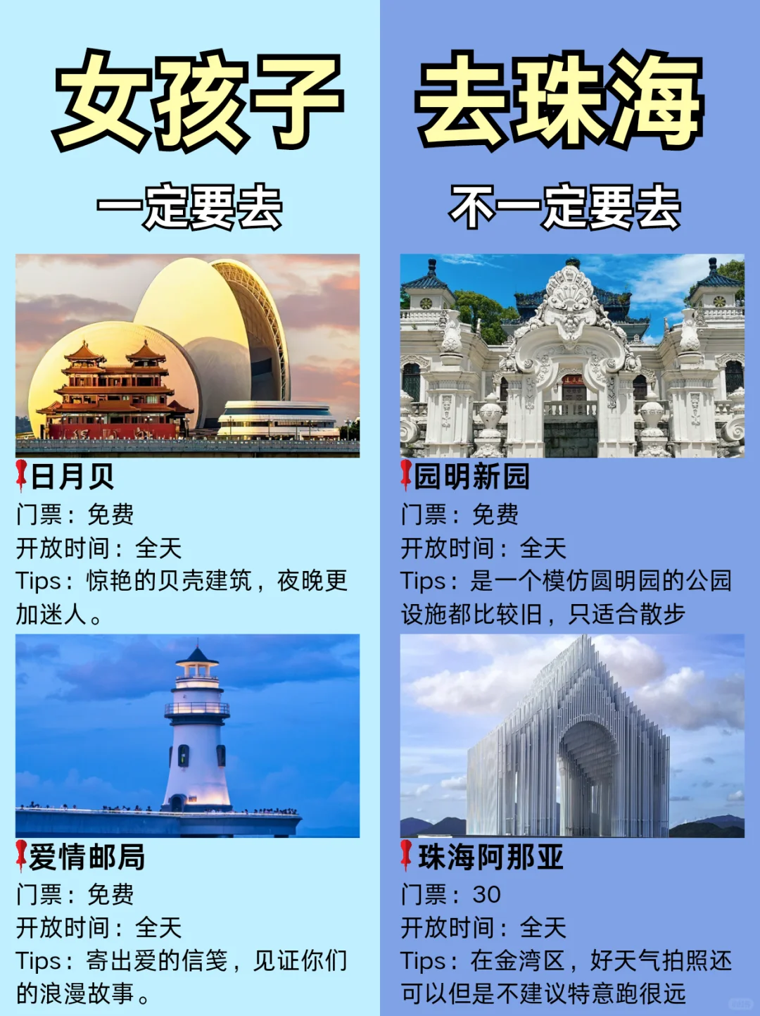 女孩子去珠海！这些地方一定不要去！附攻略