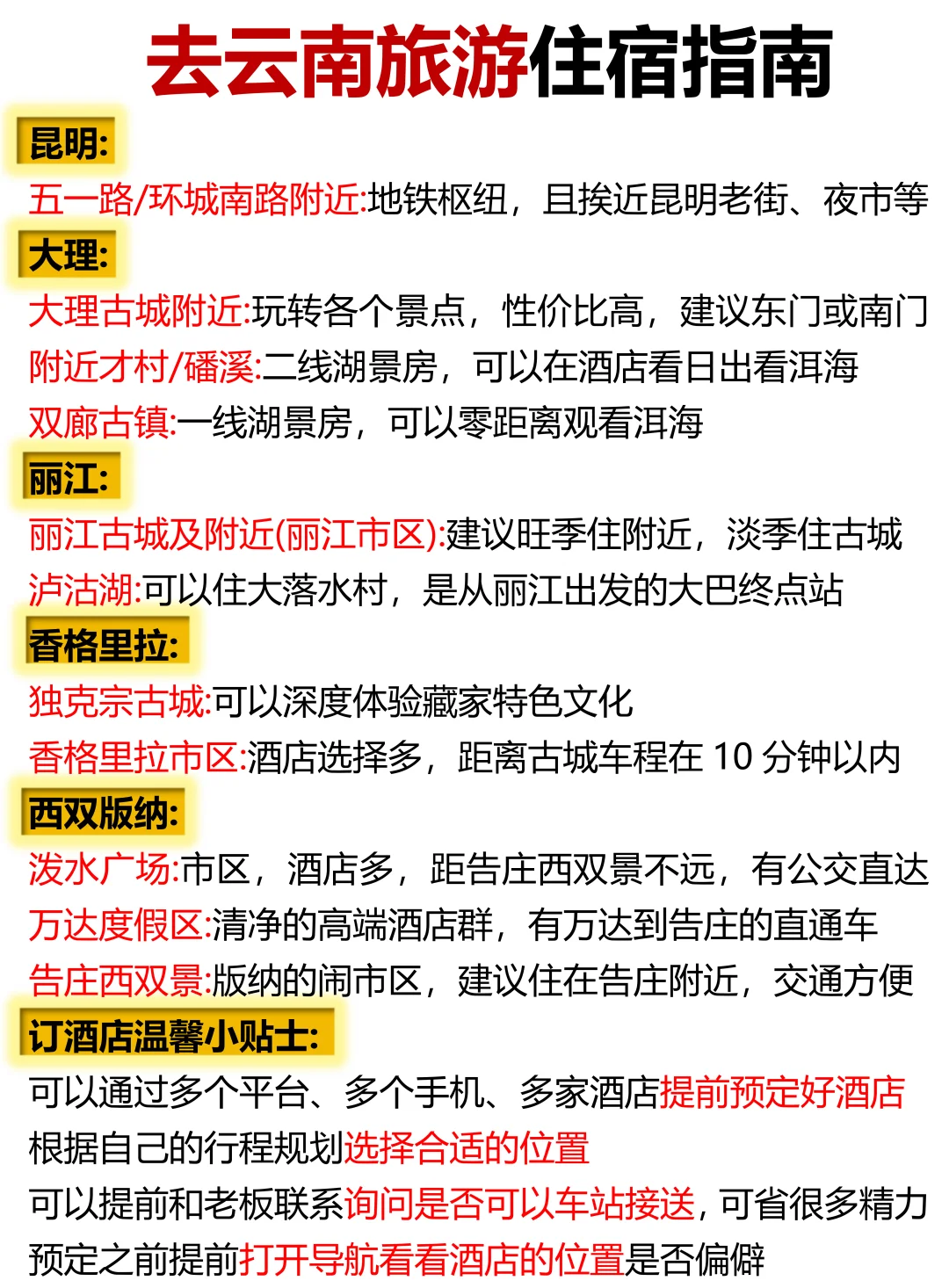 去云南旅游怎么玩❗️一篇就讲清楚了❗️