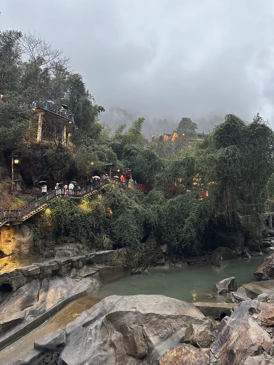 大年初四望仙谷实况