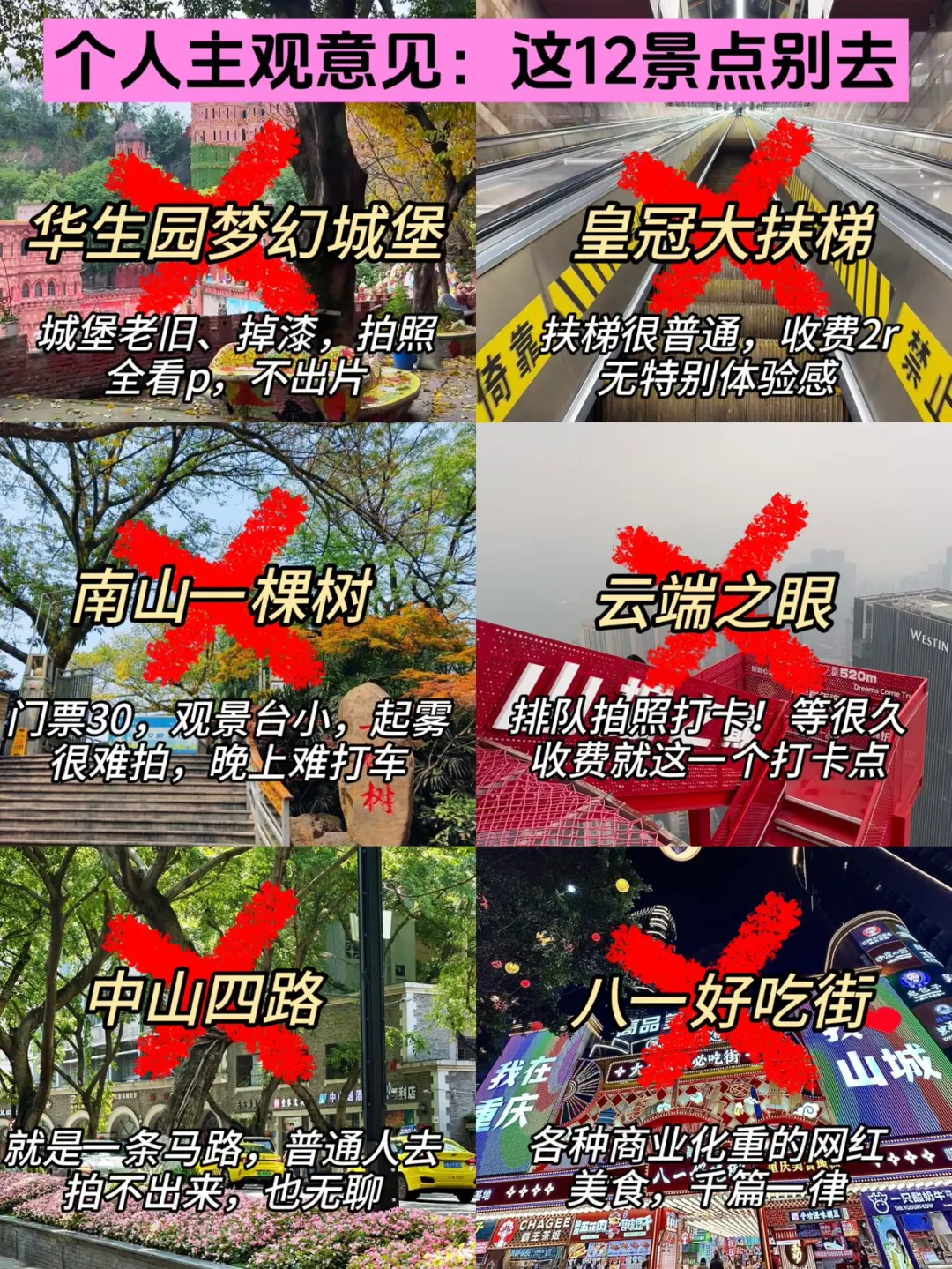 重庆2🈷️现状。。过来人建议：做好攻略