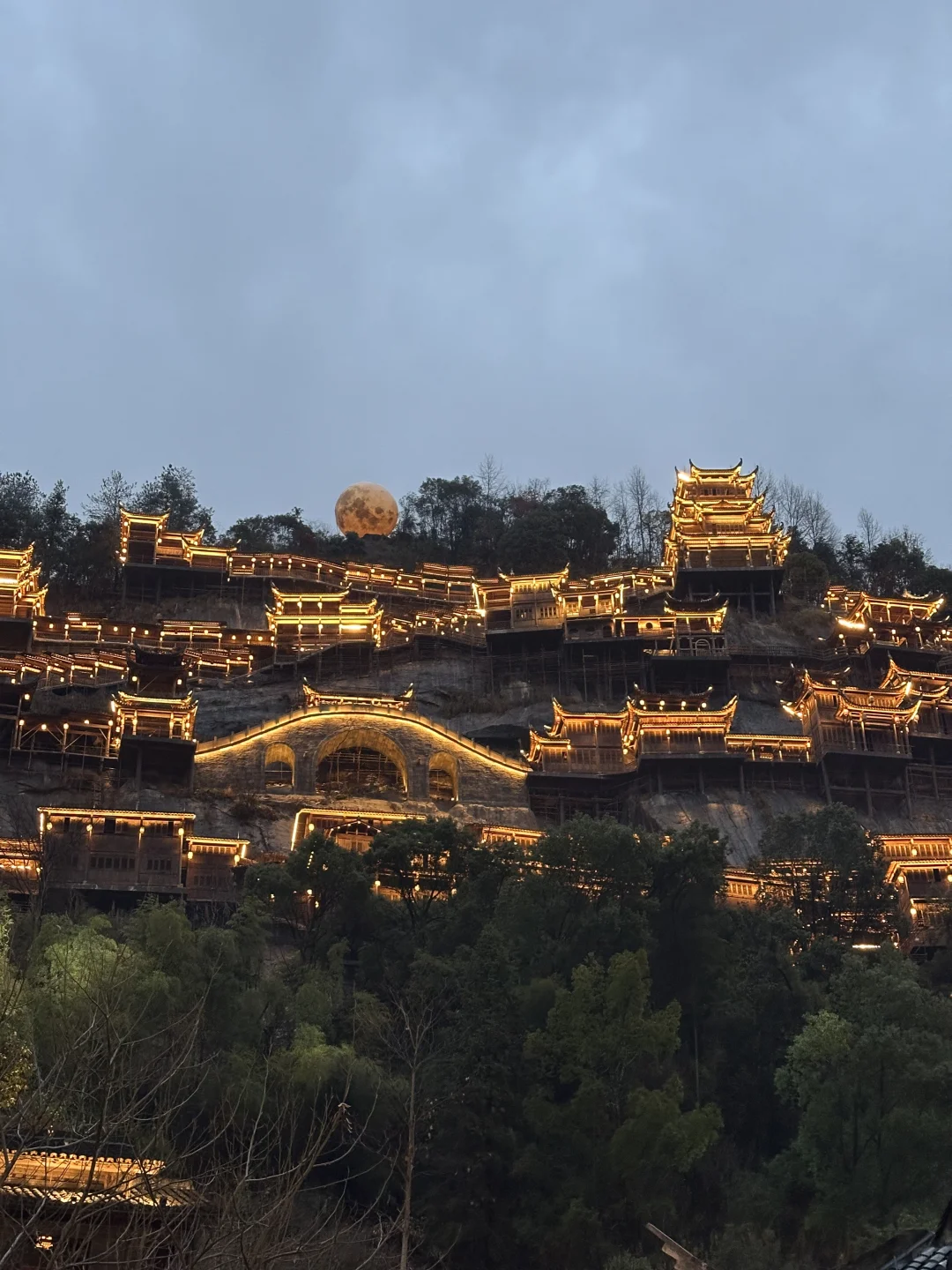 大年初四望仙谷实况