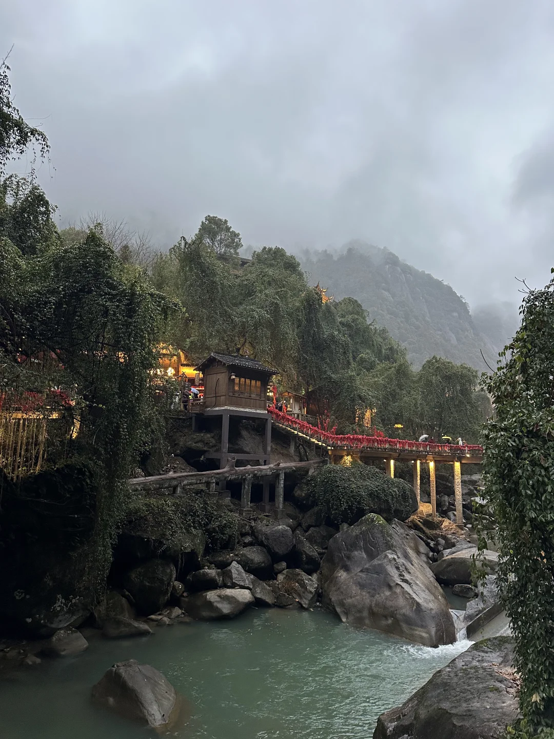 大年初四望仙谷实况