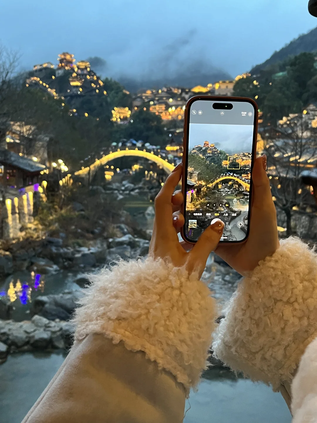 大年初四望仙谷实况