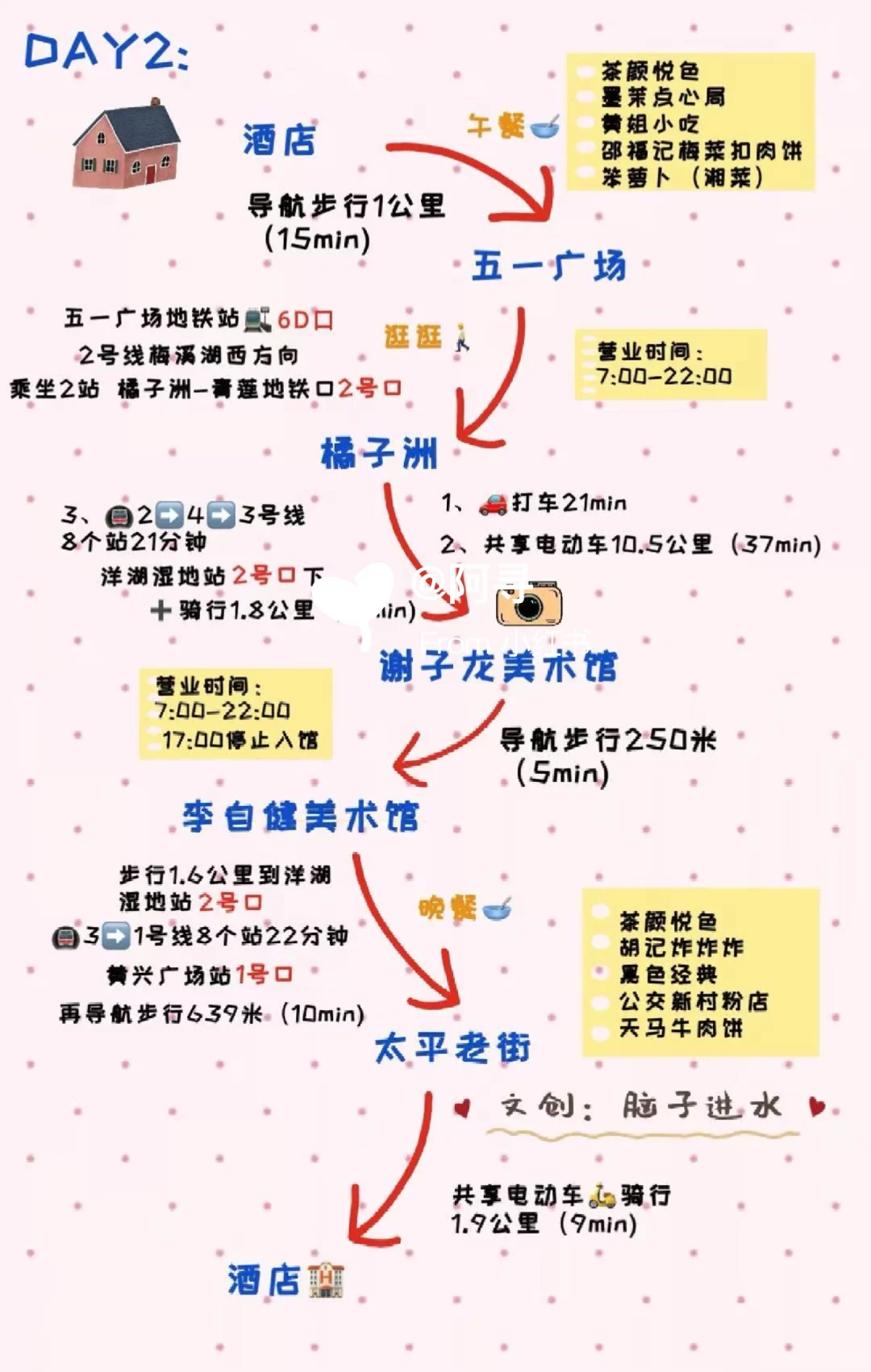 长沙三天两夜的旅游攻略！！