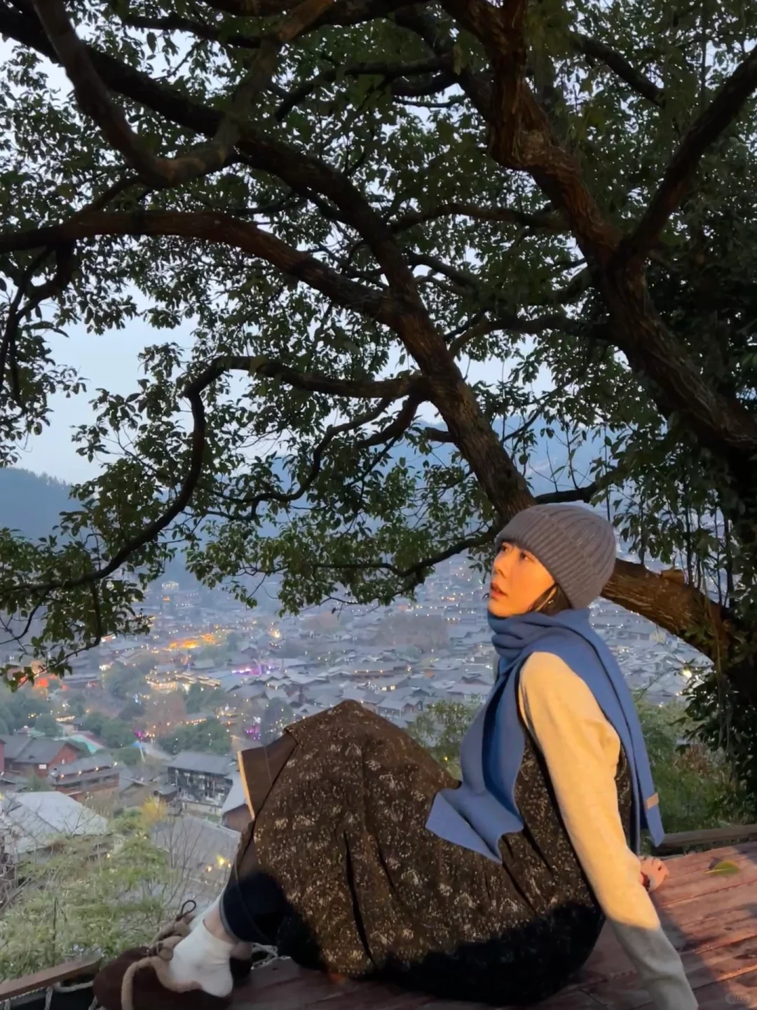 千户苗寨最佳观景点——📍猪圈咖啡屋☕️