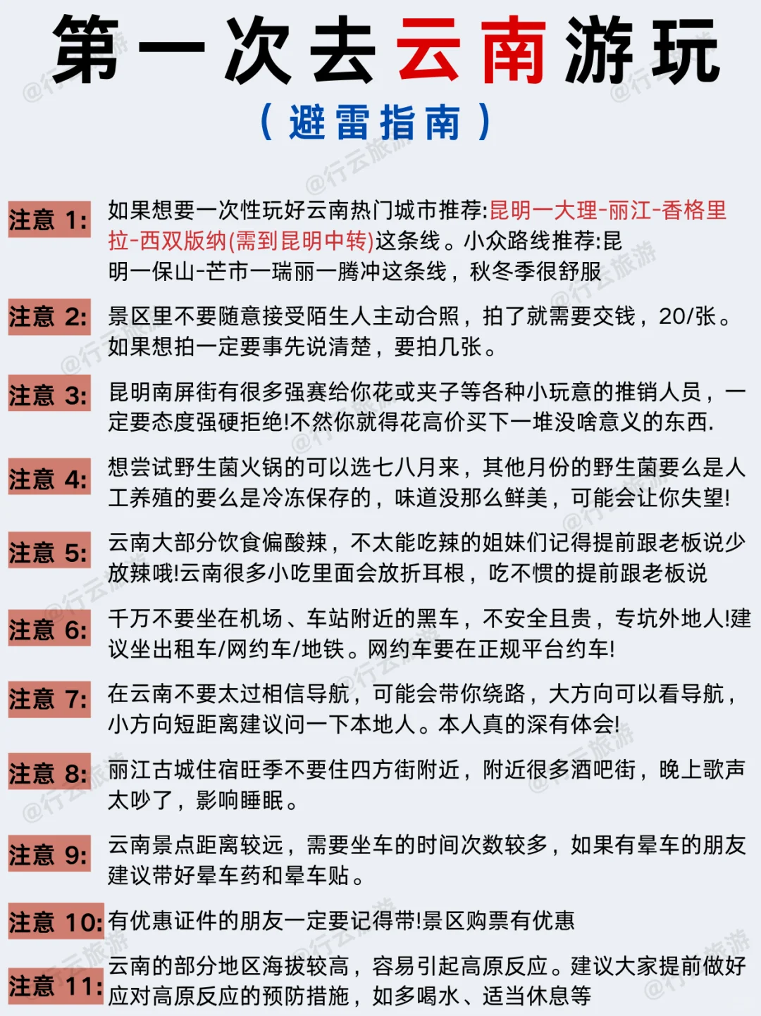 云南景点地图🗺【附游玩顺序】✅