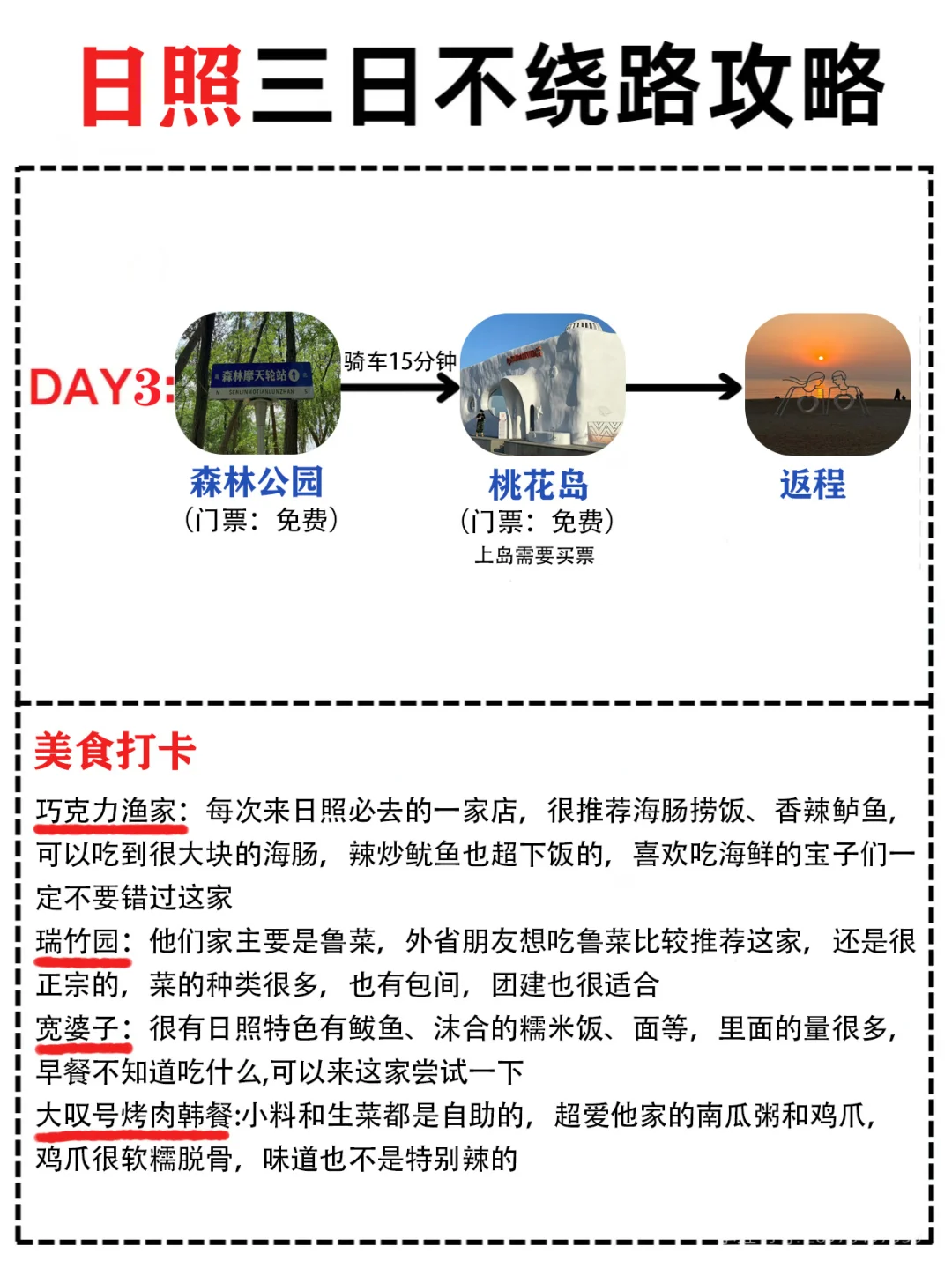 日照旅游攻略🔥土著整理不绕路行程路线