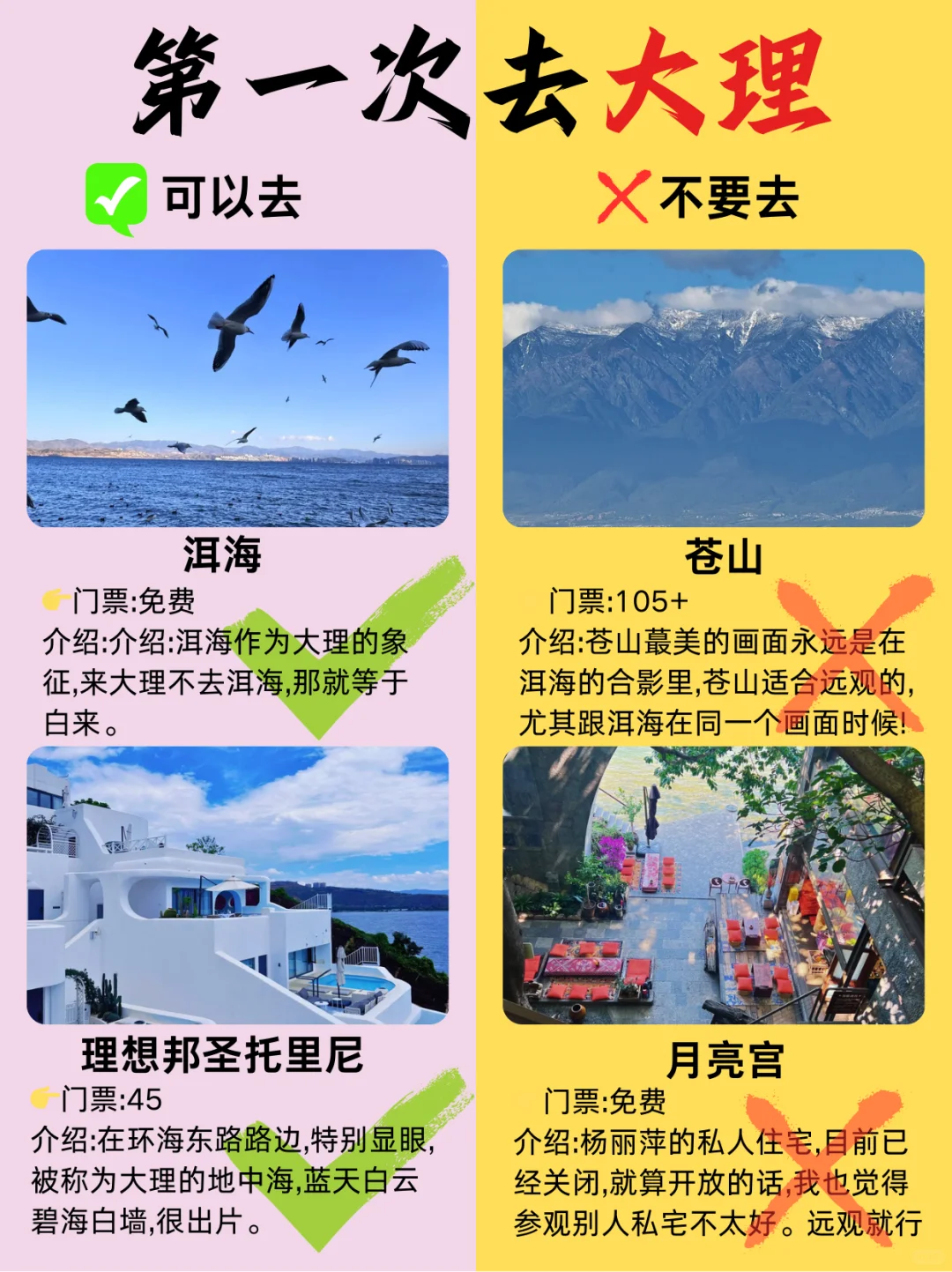 大理旅游攻略!第一次去大理的存住💯