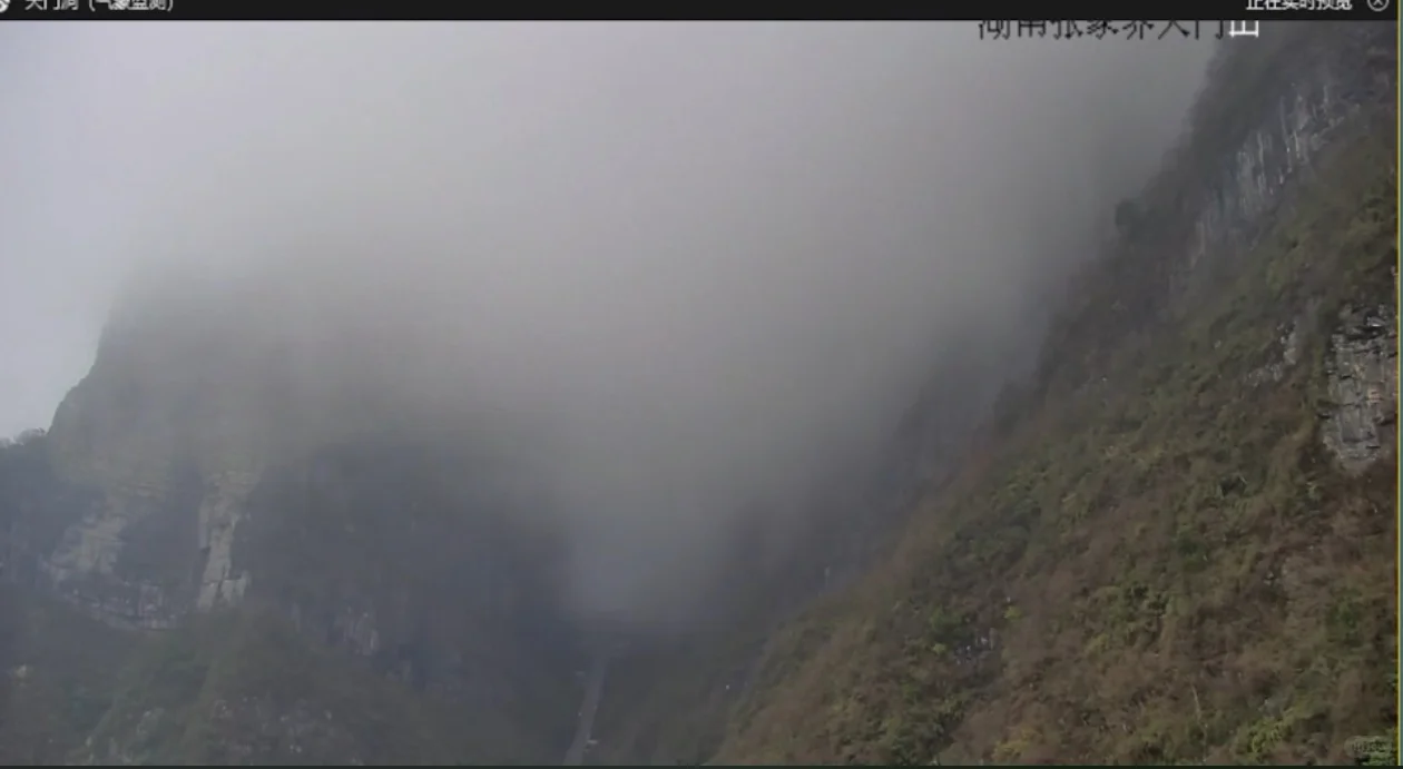 张家界景区实况2025年3月1日