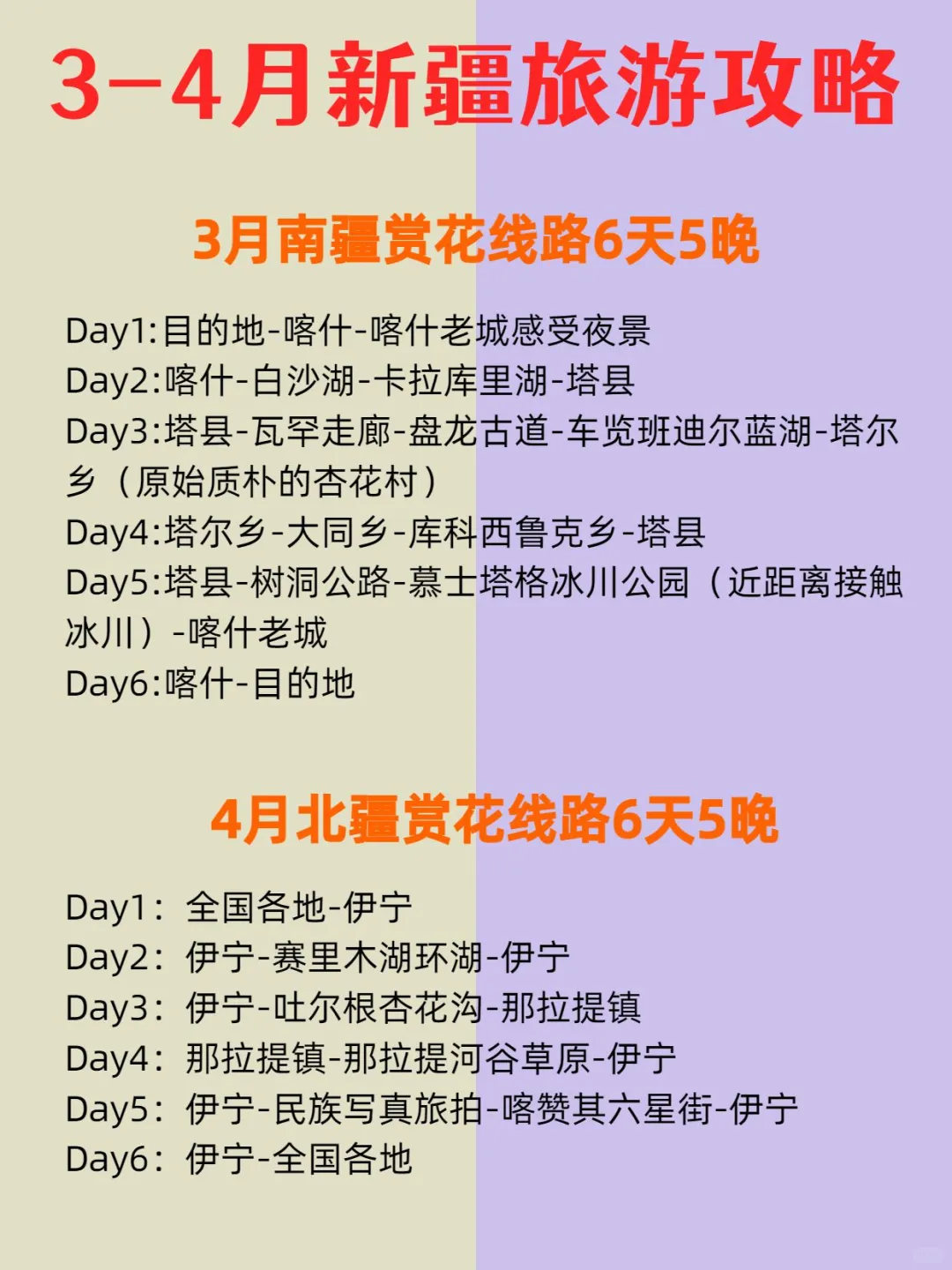 🔥3-4月新疆旅游 没这份攻略大全你会哭晕