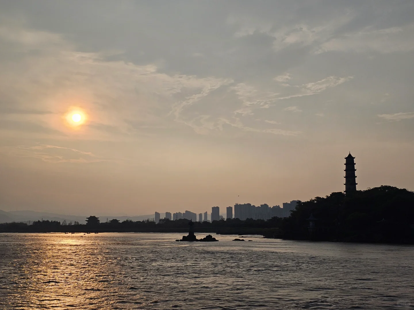 瓯江日落·温州江心屿